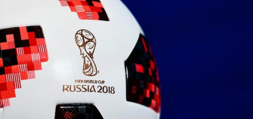 Closeup of the official football of the 2018 World Cup